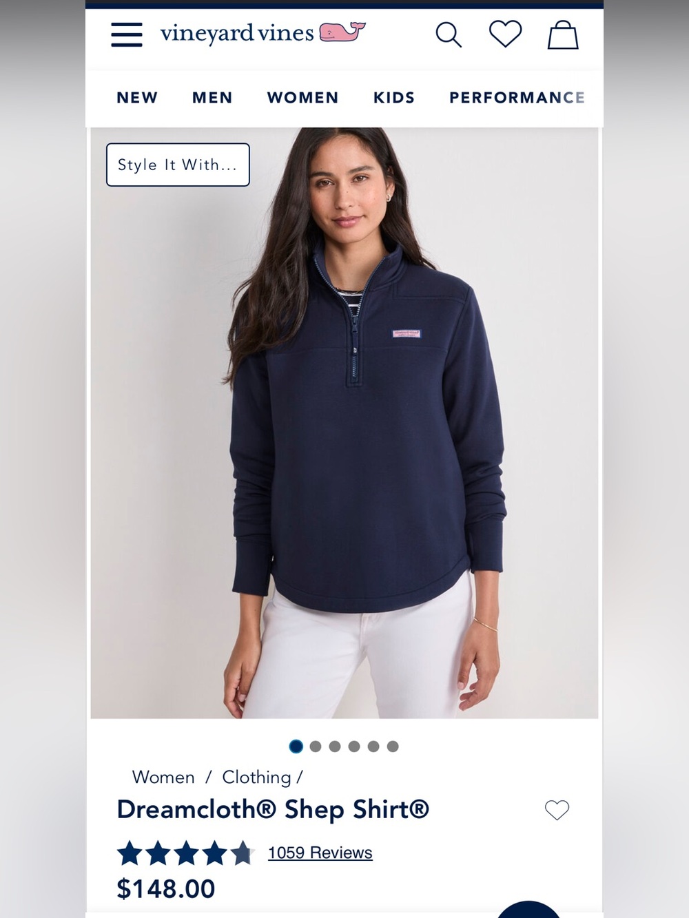 Vineyard Vines Shep Quarter Zip